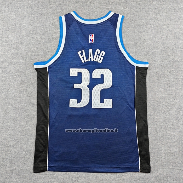 Maglia Bambino Dallas Mavericks Cooper Flagg No 32 Statement 2025-26 Blu
